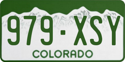 CO license plate 979XSY