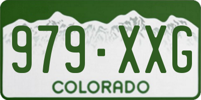 CO license plate 979XXG