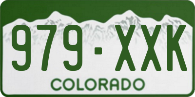CO license plate 979XXK