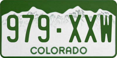 CO license plate 979XXW