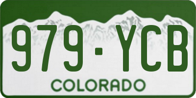 CO license plate 979YCB