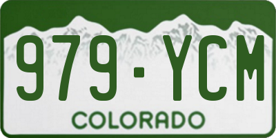 CO license plate 979YCM