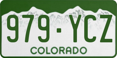 CO license plate 979YCZ