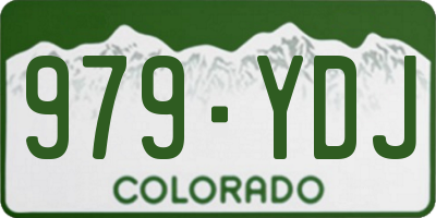 CO license plate 979YDJ