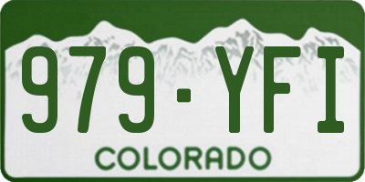 CO license plate 979YFI