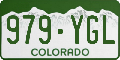 CO license plate 979YGL