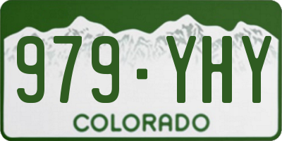 CO license plate 979YHY