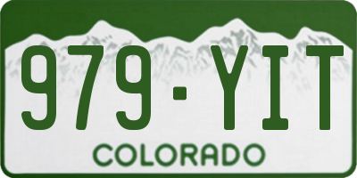 CO license plate 979YIT