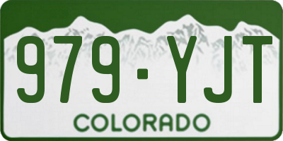 CO license plate 979YJT