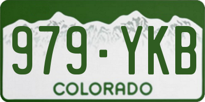 CO license plate 979YKB