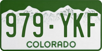 CO license plate 979YKF