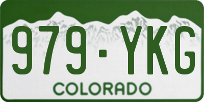 CO license plate 979YKG