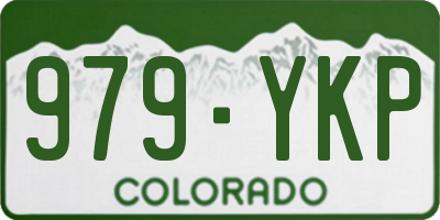 CO license plate 979YKP