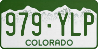 CO license plate 979YLP