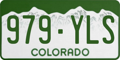 CO license plate 979YLS