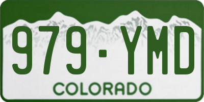 CO license plate 979YMD