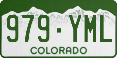 CO license plate 979YML