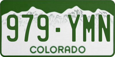 CO license plate 979YMN