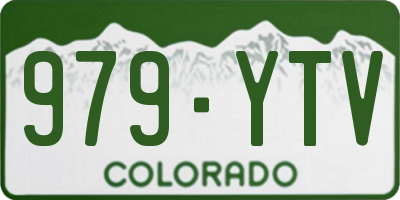 CO license plate 979YTV