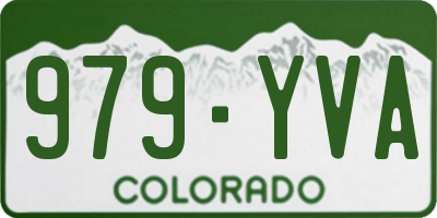 CO license plate 979YVA