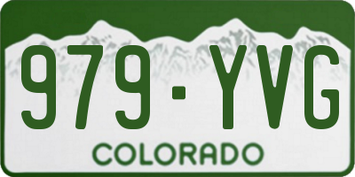 CO license plate 979YVG