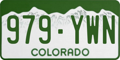 CO license plate 979YWN