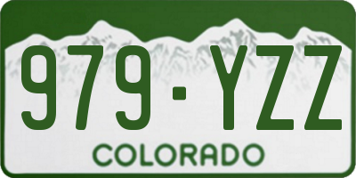 CO license plate 979YZZ