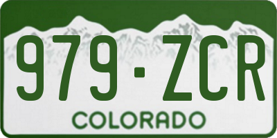 CO license plate 979ZCR