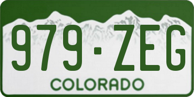 CO license plate 979ZEG