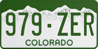 CO license plate 979ZER