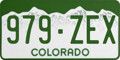 CO license plate 979ZEX