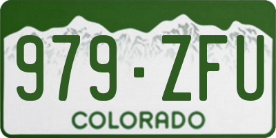 CO license plate 979ZFU