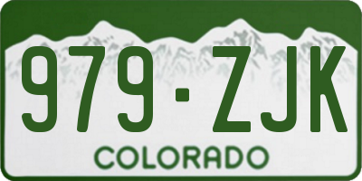 CO license plate 979ZJK