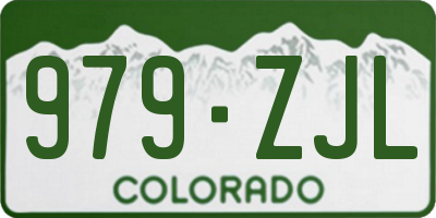 CO license plate 979ZJL
