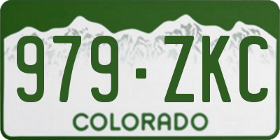 CO license plate 979ZKC