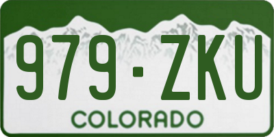 CO license plate 979ZKU