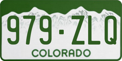 CO license plate 979ZLQ
