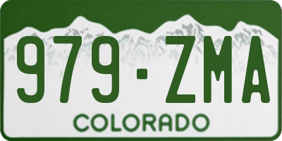CO license plate 979ZMA