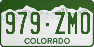 CO license plate 979ZMO