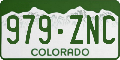 CO license plate 979ZNC