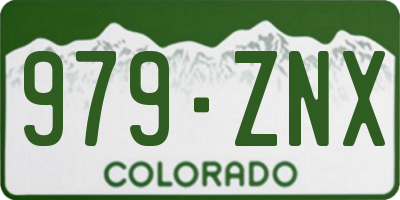 CO license plate 979ZNX