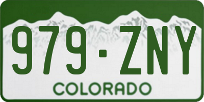 CO license plate 979ZNY