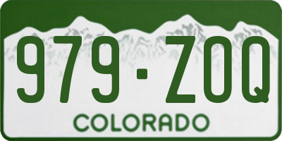 CO license plate 979ZOQ