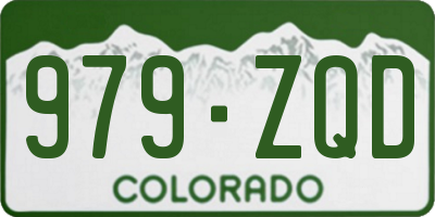 CO license plate 979ZQD