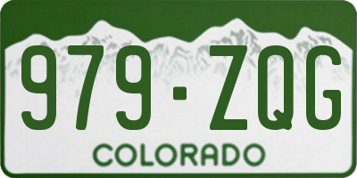 CO license plate 979ZQG
