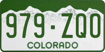 CO license plate 979ZQO