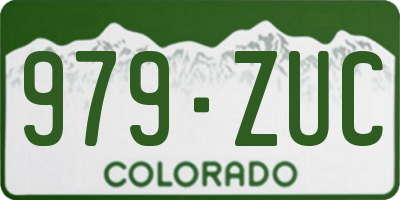 CO license plate 979ZUC