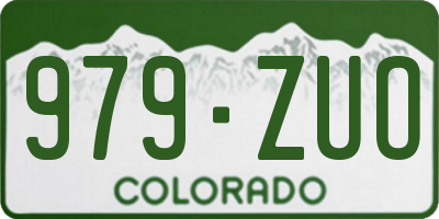 CO license plate 979ZUO