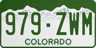 CO license plate 979ZWM