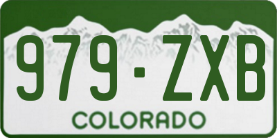 CO license plate 979ZXB